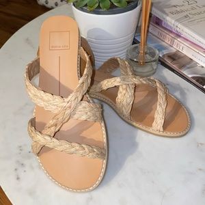COPY - Dolce Vita NEBI Natural Raffia Sandals